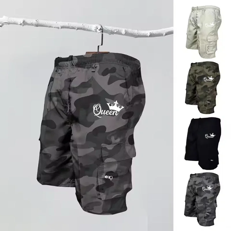 

Мужские тактические шорты-карго, модные карманные военные камуфляжные летние шорты для бега, повседневные мужские спортивные шорты для работы и пешего туризма