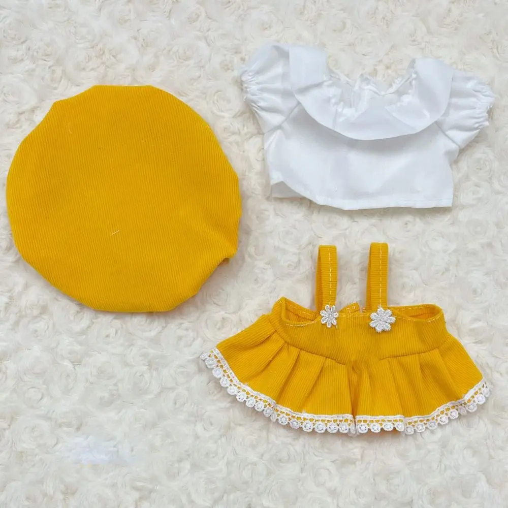 Schattige pop mooie kleding met cartoon hoofdbandaccessoires 10-stijlen pluche poppenkleding prinsessenjurk