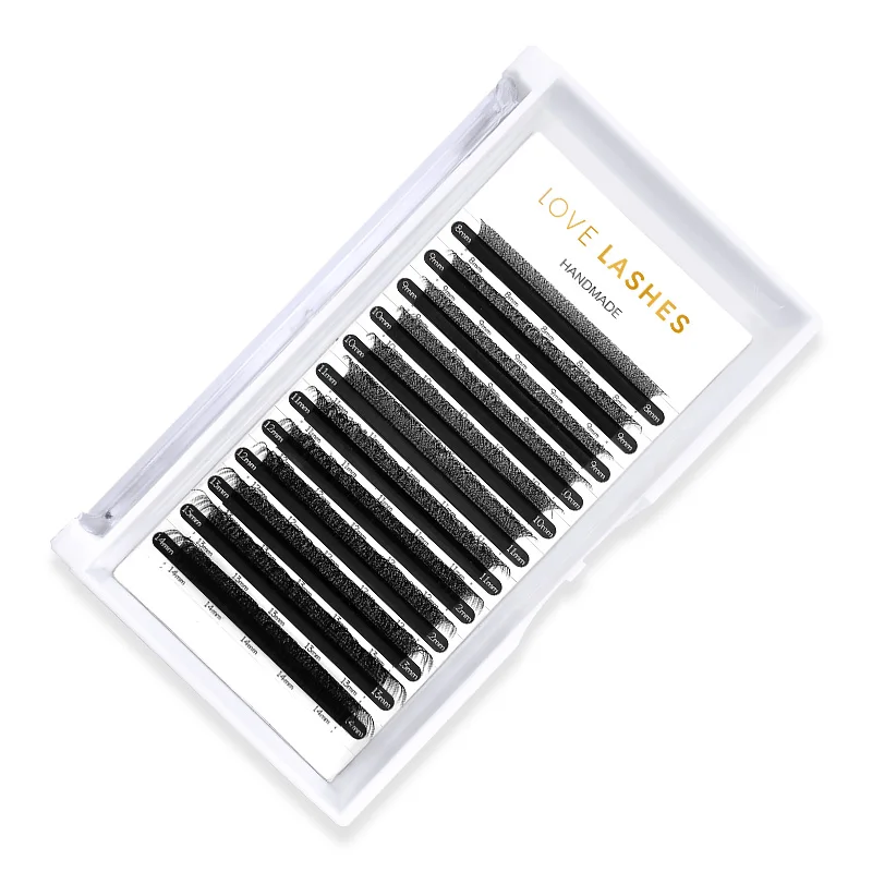 1 Hoesje 3d W Vormige Wimpers Premade Volume Fans 0.07 C/D Krul Gemengde Lengtes Faux Cils Wimpers Wimper Extensions Make-Up Tools