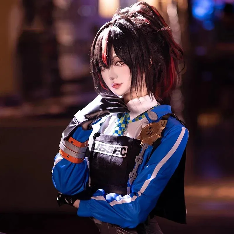 Zenless Zone Zero Anime Game Zhu Yuan أزياء تنكرية شعر مستعار Zhuyuan موحدة التحقيق الجنائي استجابة خاصة فريق الحذاء