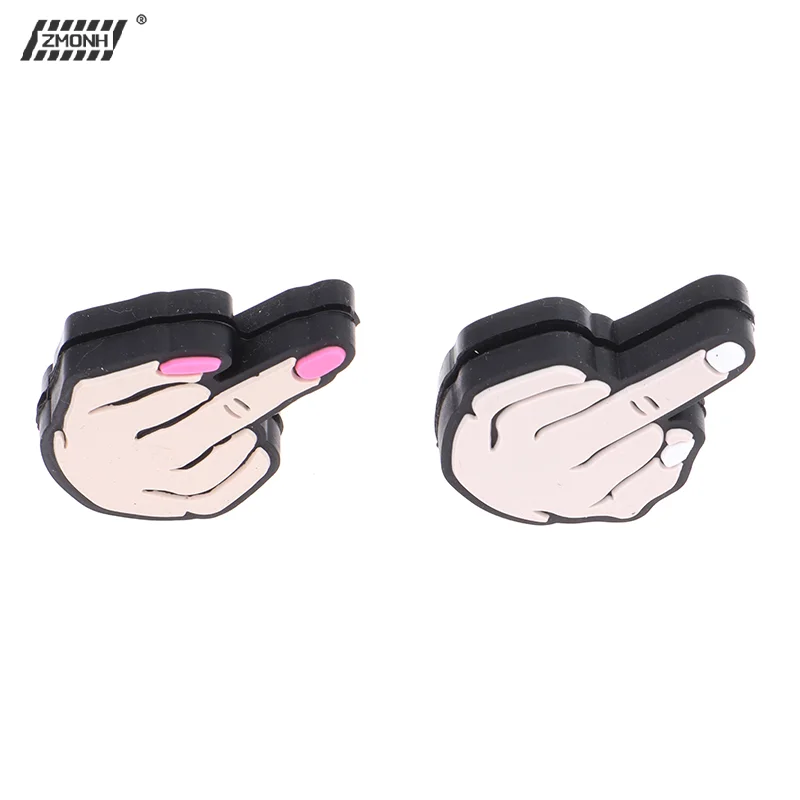 

[H]Middle Finger Tennis Racket Vibration Dampener Shock Absorbing Soft Silicon Racket Damper