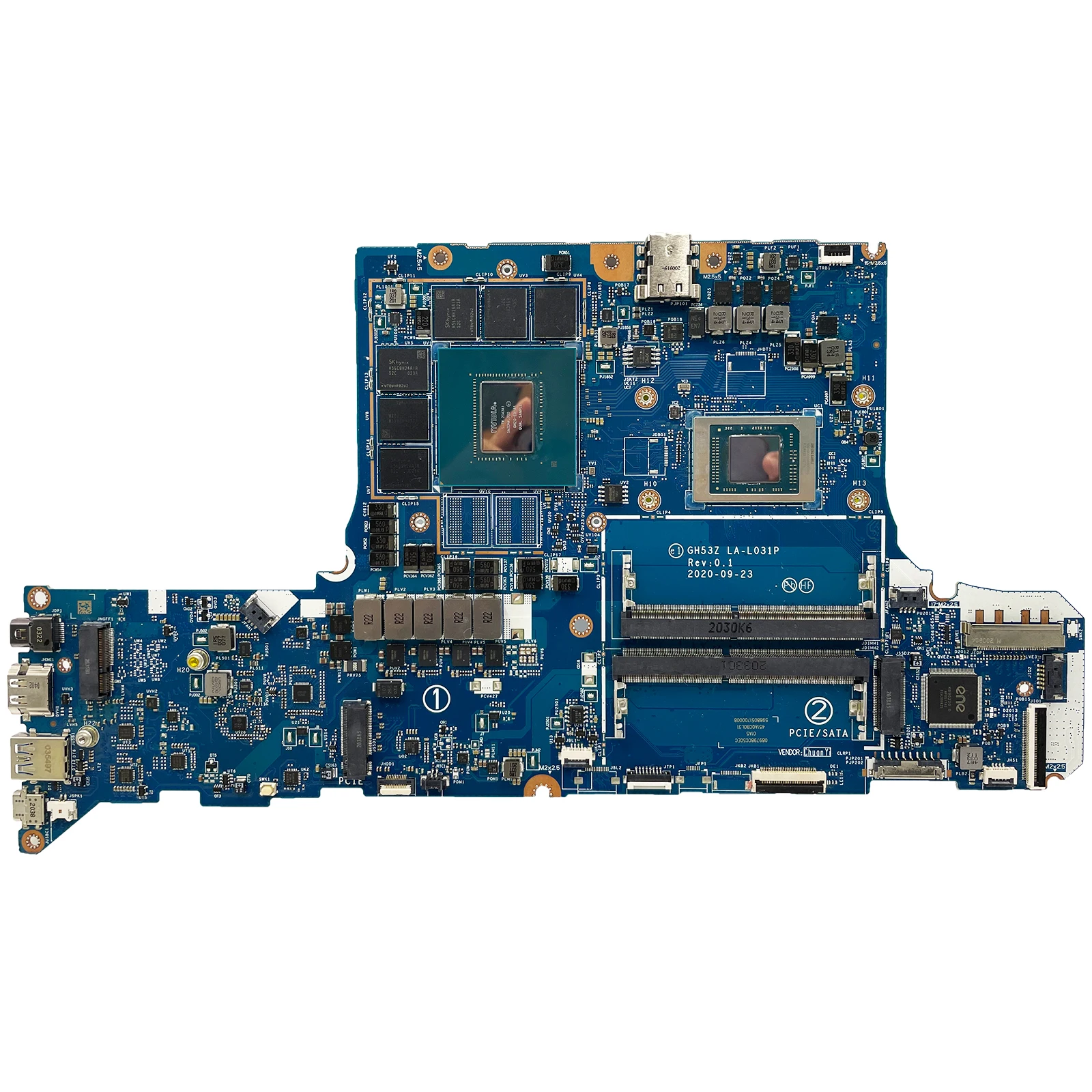 GH53Z LA-L031P Mainboard For Acer Nitro 5 AN515-45 AN517-41 Laptop Motherboard NB.QBC11.002 With R7-5800H CPU RTX3060 V6G