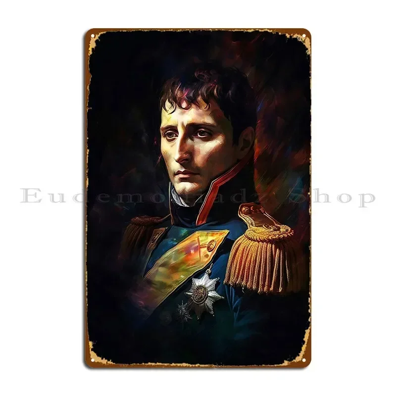 Napoloen Bonaparte Imperial Gaze Metal Sign Funny Plaques Designing Designer Club Tin Sign Poster