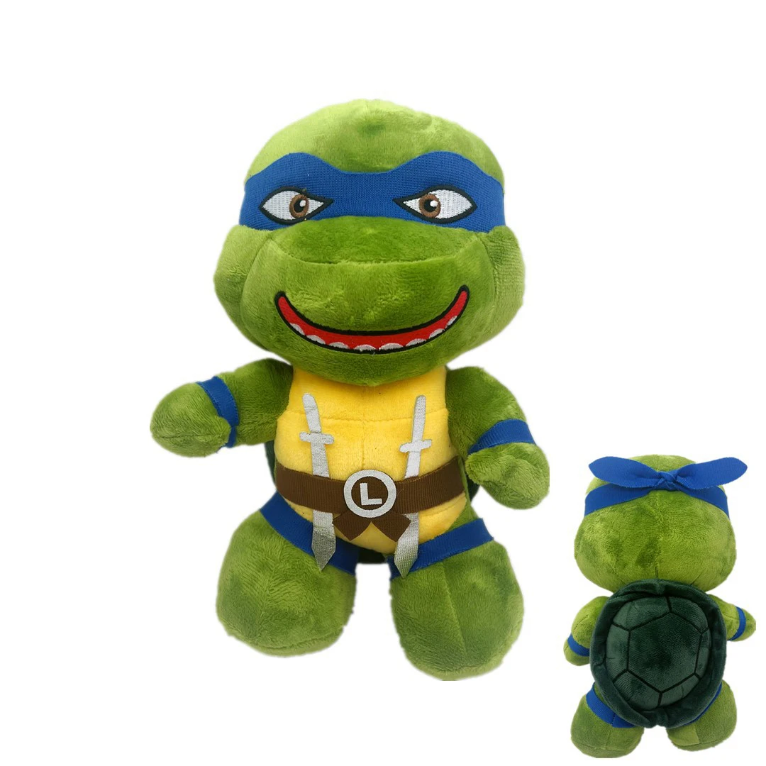 25cm TMNT Plush Toy Teenage Mutant Ninja Turtles Plush Toy Cute Anime Creative Doll Presents for Girl and Boy Gifts Kawaii