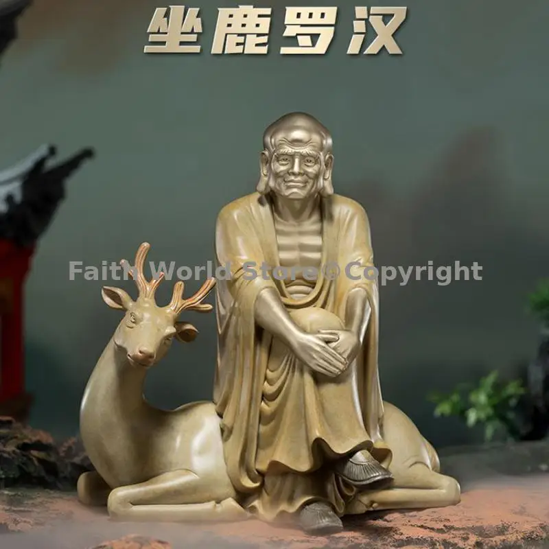 limited edition # Buddhism Dharma Shaolin Temple 18 Buddhist saints the Chan sect Dhyana Zen Bronze Sculpture A1 ZUOLU Arhat