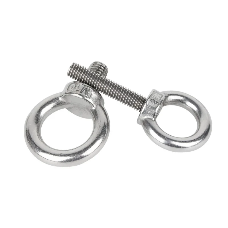 316 Stainless Steel for Rigging and Lifting Applications Ring Round Eye Screw Welded Ring Eye Bolt M5 ~ M24