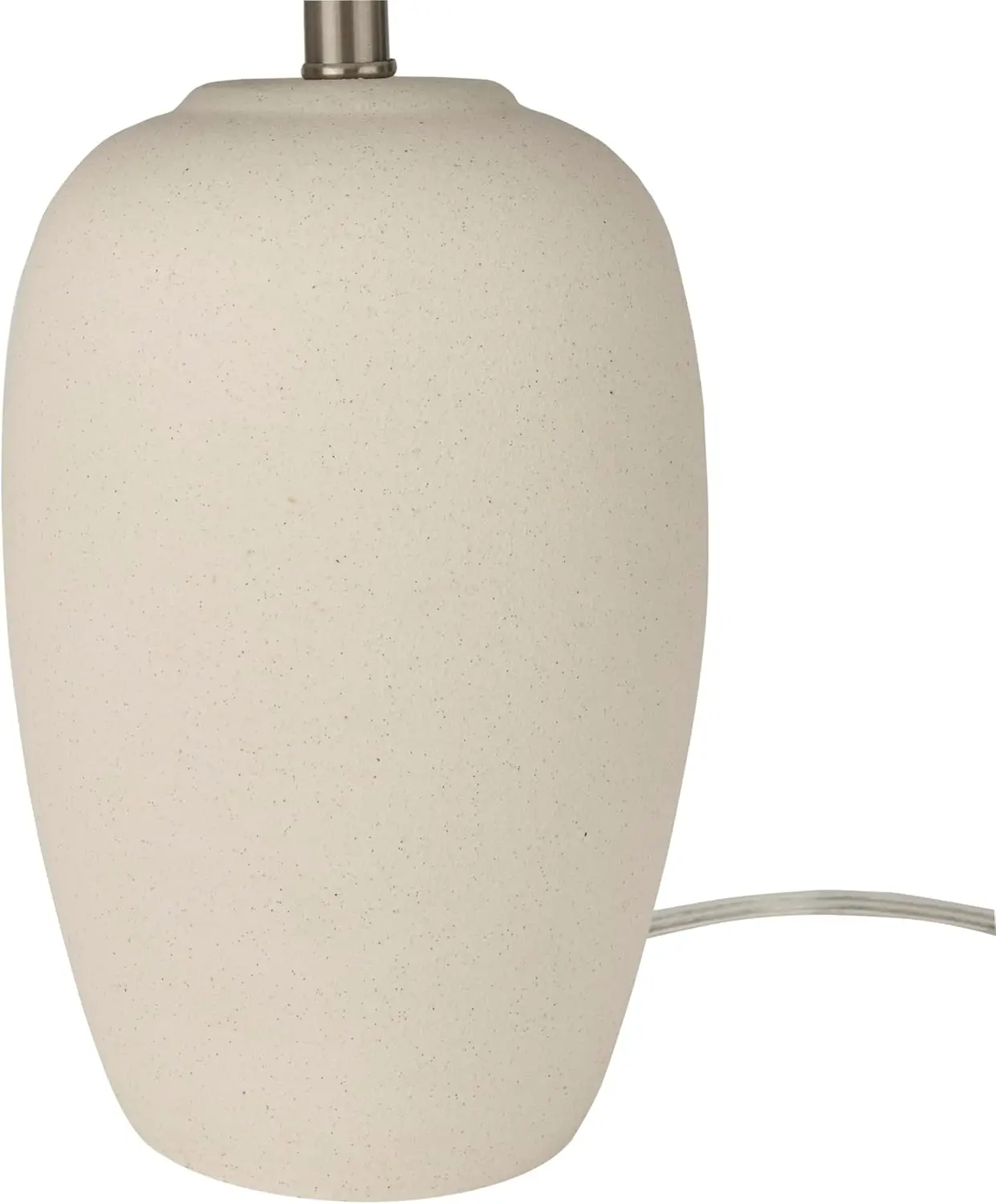 23インチ ナチュラルホワイトセラミックテーブルランプ オフホワイトシェード付き 寝室 リビングルーム オフィス用