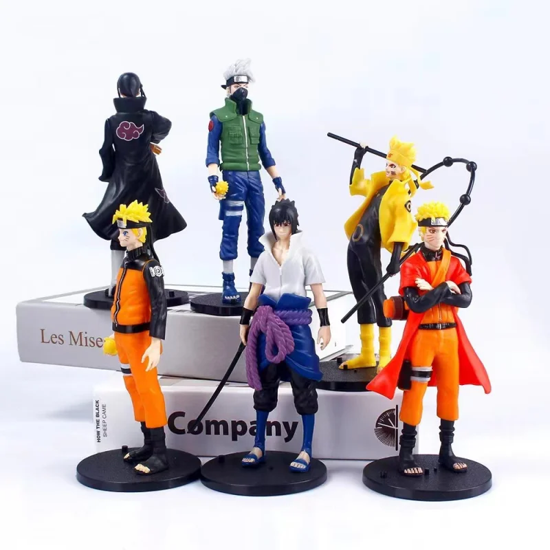 6 pcs/set 18cm anime figureKakashi action model car room decoration Fans