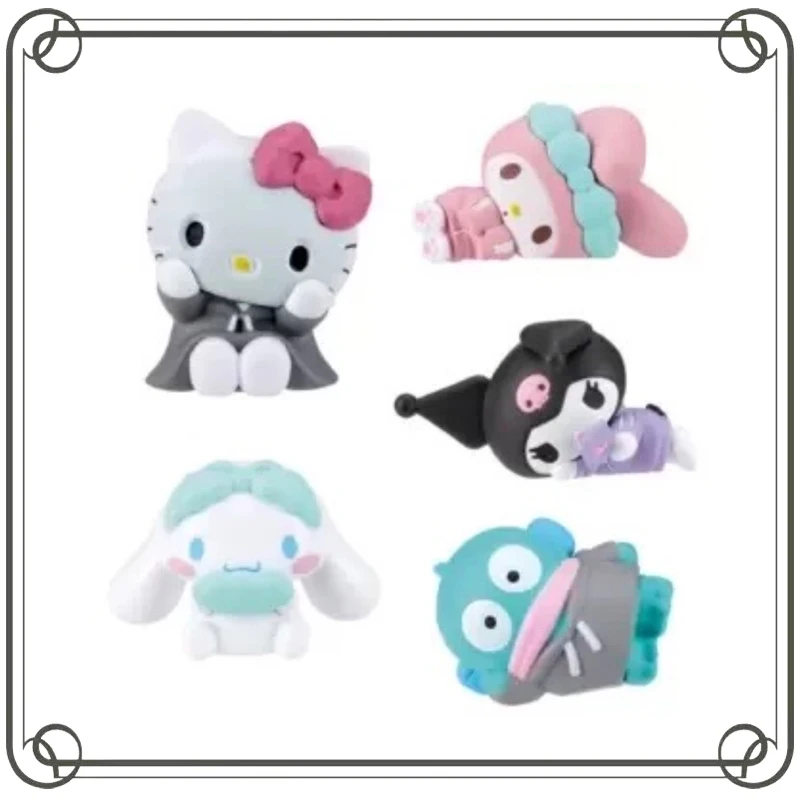

Hello Kitty Hangyodon Good Night Sleep Doll Gashapon Collection Ornament Children's Day Gifts Action Figure Model Toys