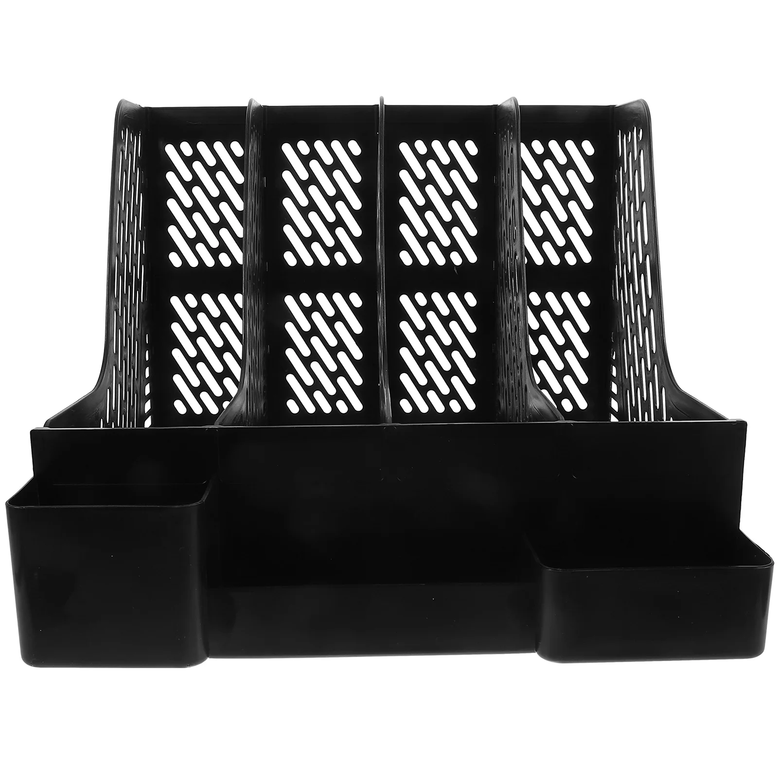 

1 set File Sorter Organizer Desktop Storage Rack A4 Paper Shelf Hanging Document Holder Bookshelf Office Desk Stand White Black
