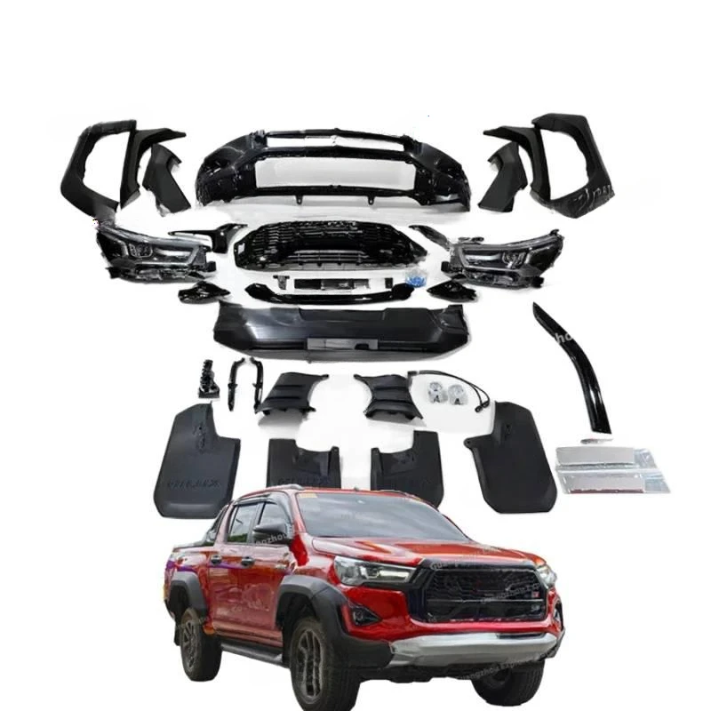 High Quality GR Sport Full Conversion Body Kit Fit 2016-2024 Hilux Rocco, No-Cut Installation Accessories