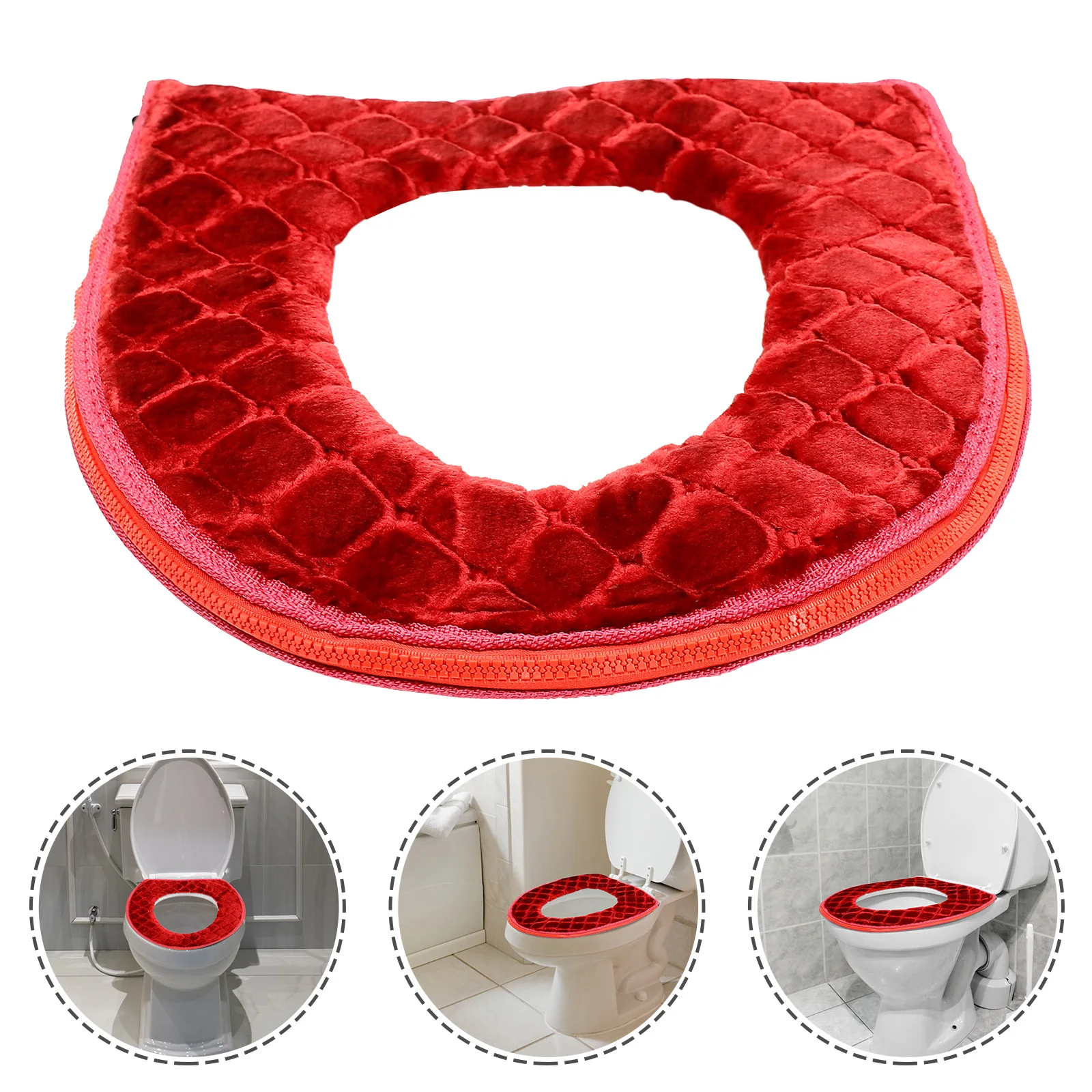 

Thickened Toilet Seat Cushions Universal Pads Bathroom Supplies Household Toilet Cover Mats Reusable Washable Portable