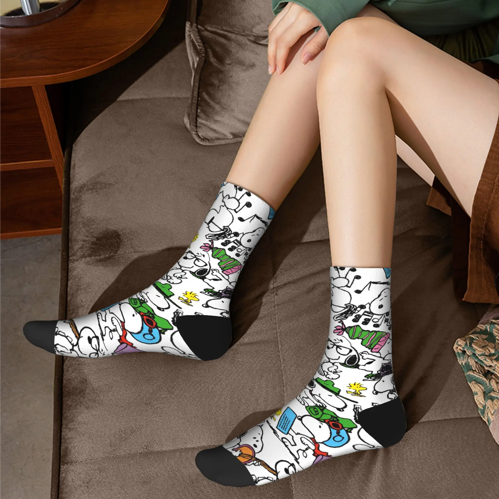 Mode Männlichen Männer Socken Casual Zusammenarbeit Snoopy Socke Polyester Hohe Qualität Frauen Socke Frühling Sommer Herbst Winter
