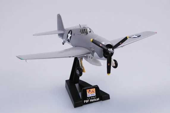 Easymodel 37296 1/72  F6F Hellcat USN VF-4  Fighter Bomber Assembled Finished Military Static Plastic Model Collection or Gift