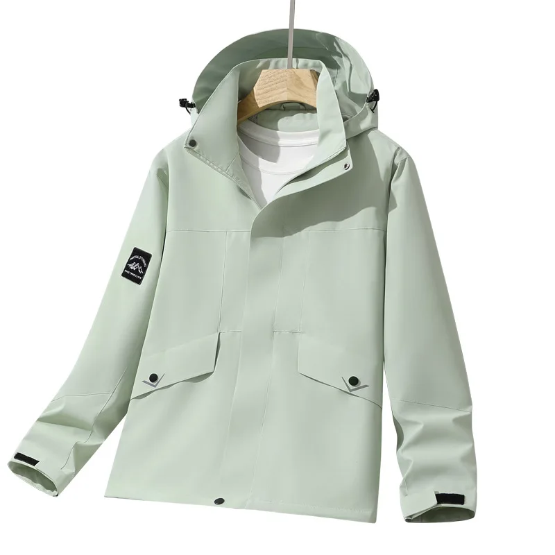 

Factory Direct Sales Spring Jacket Men's Outdoor Windproof Single-layer Water-proof Hooded Mountaineering Jacket