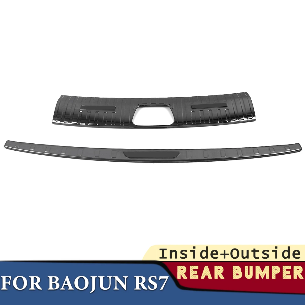 

Trunk Bumper for BAOJUN RS-7 2021-2024 Car Accessories Stainless Rear Fender Protector Sill Pad Cover Sticker Decoration4