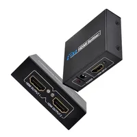 1080P HDMI Splitter 1 in 2 out HDMI Video Splitter Distributor 1 Source to 2 Displays Duplicate Display for Loptop PC TV Monitor