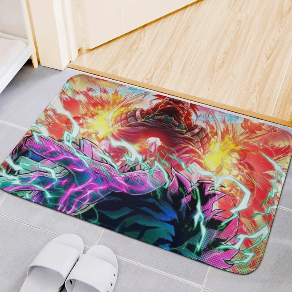 

Anime-My-Hero-Academia Living Room Rug Carpet Flannel Slip Mat Decor Aesthetic Dressing