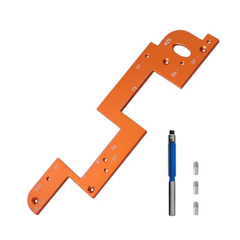 Molde recorte herramienta para forma a bordes aluminio, adecuado para materiales madera y plástico en del hogar,