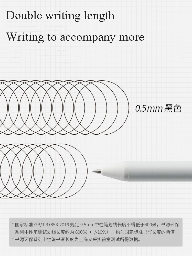 Imagem -05 - Caneta Esferográfica Retrátil Kaco-kawaii Peças Lote Caneta Gel Durável 0.5 mm 800 m para Escrever Escola Papelaria