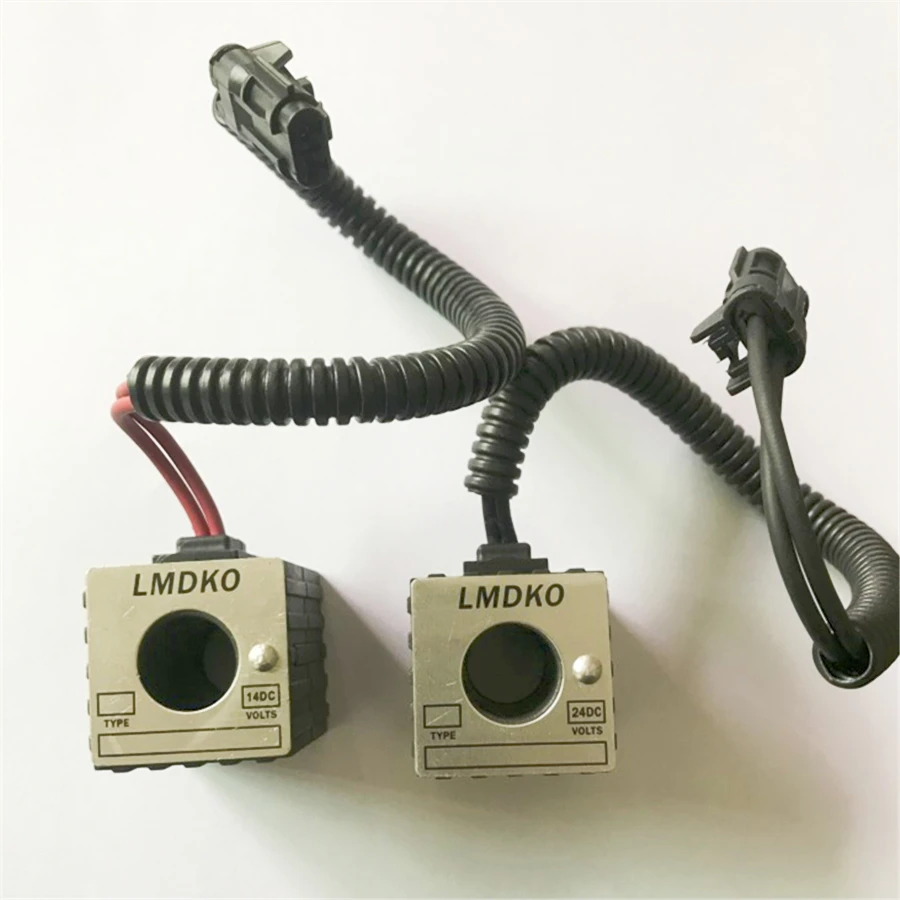 

LMDKO XCMG Excavator Waldorf Sany JCM Shanhe Intelligent Pilot Safety Lock Electromagnetic Valve Coil