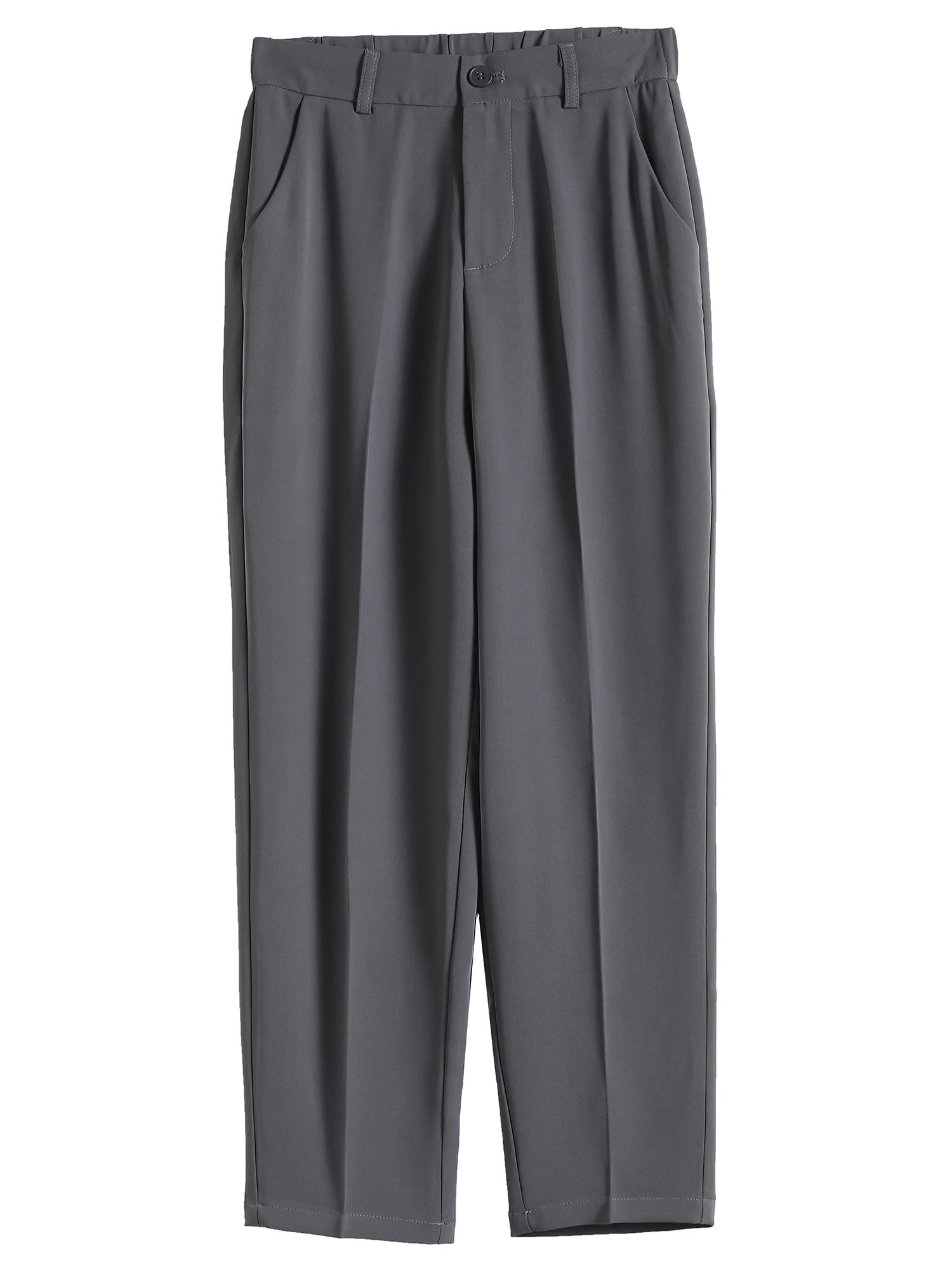 ارتفاع الخصر سليم صالح سراويل تقليدية المرأة Faion 2025 جديد Sle مستقيم الساق تسع نقاط بنطلون تنوعا عالية الخصر السراويل