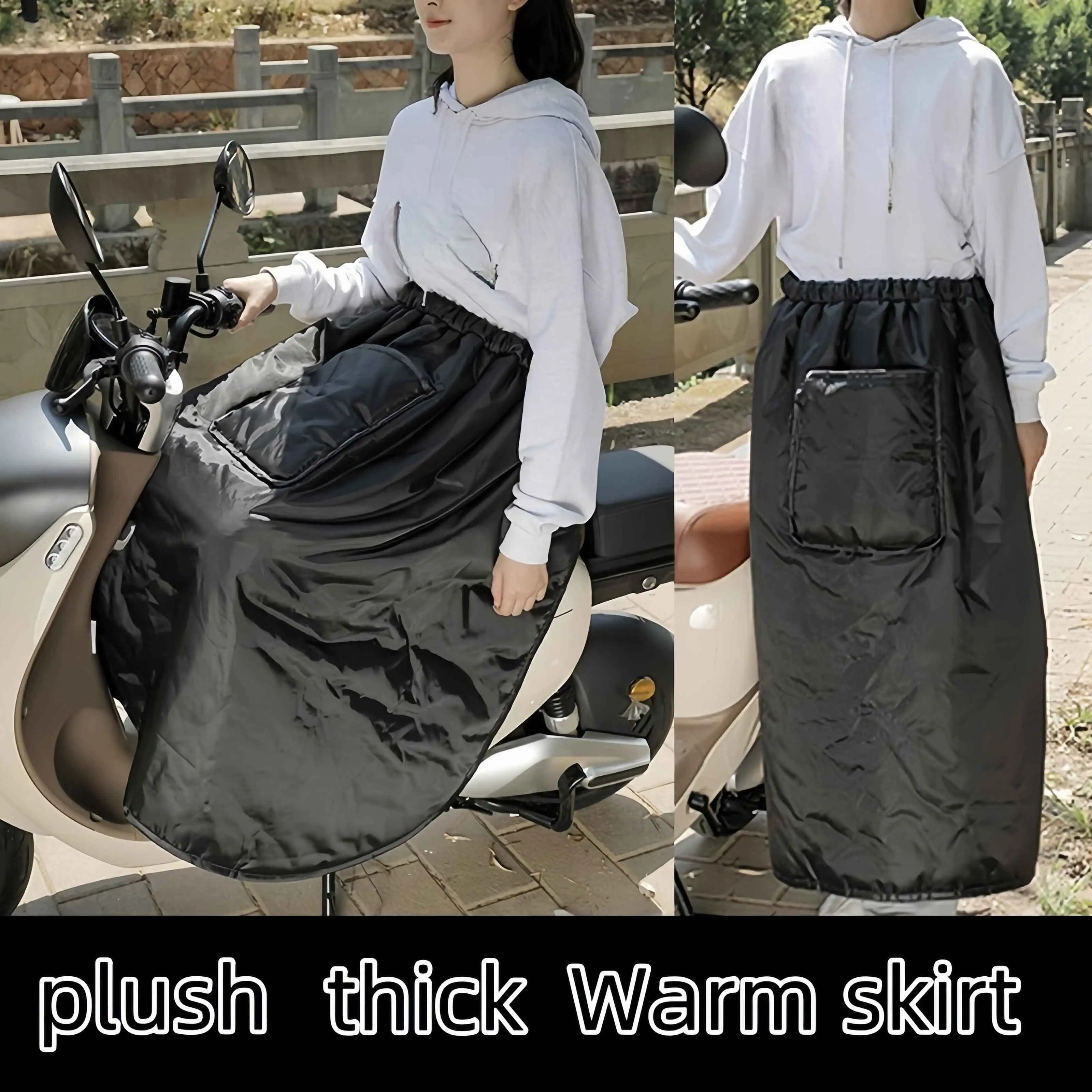

1Pc Winter Cycling Thermal Skirt, Lightweight And Warm For Snow Hiking, Very Suitable For Winter Outdoor Cycling