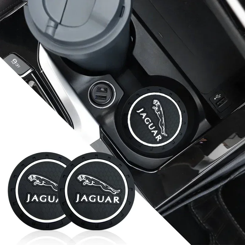 

1/2 шт. автомобильный держатель для стакана/бутылки, противоскользящий коврик для Jaguar F-TYPE, F-PACE, E-PACE, I-PACE, XF, XE, XJ, X-Type, аксессуары