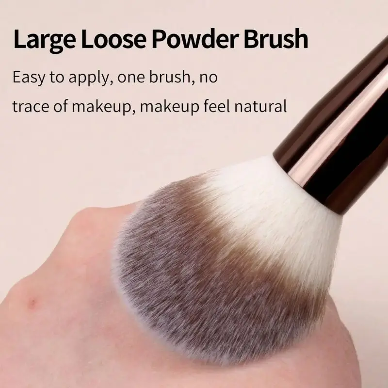 Set di pennelli per trucco a doppia estremità, setole in nylon, manico in metallo, non profumato, tutti i tipi di pelle, asta metallica multifunzionale per lucidare