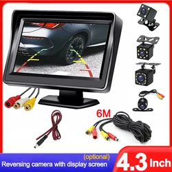 4.3Inch Monitor Screen or Rear View Camera Reversing Camera for Car Parking Parking System Camera for Vehicle Easy Installation