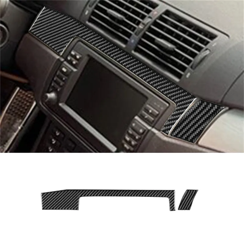 

Carbon Fiber Passenger Dashboard Panel Cover Trim For BMW 3 Series E46 1998-2005 Car Stickers Decorative Interior Accessories