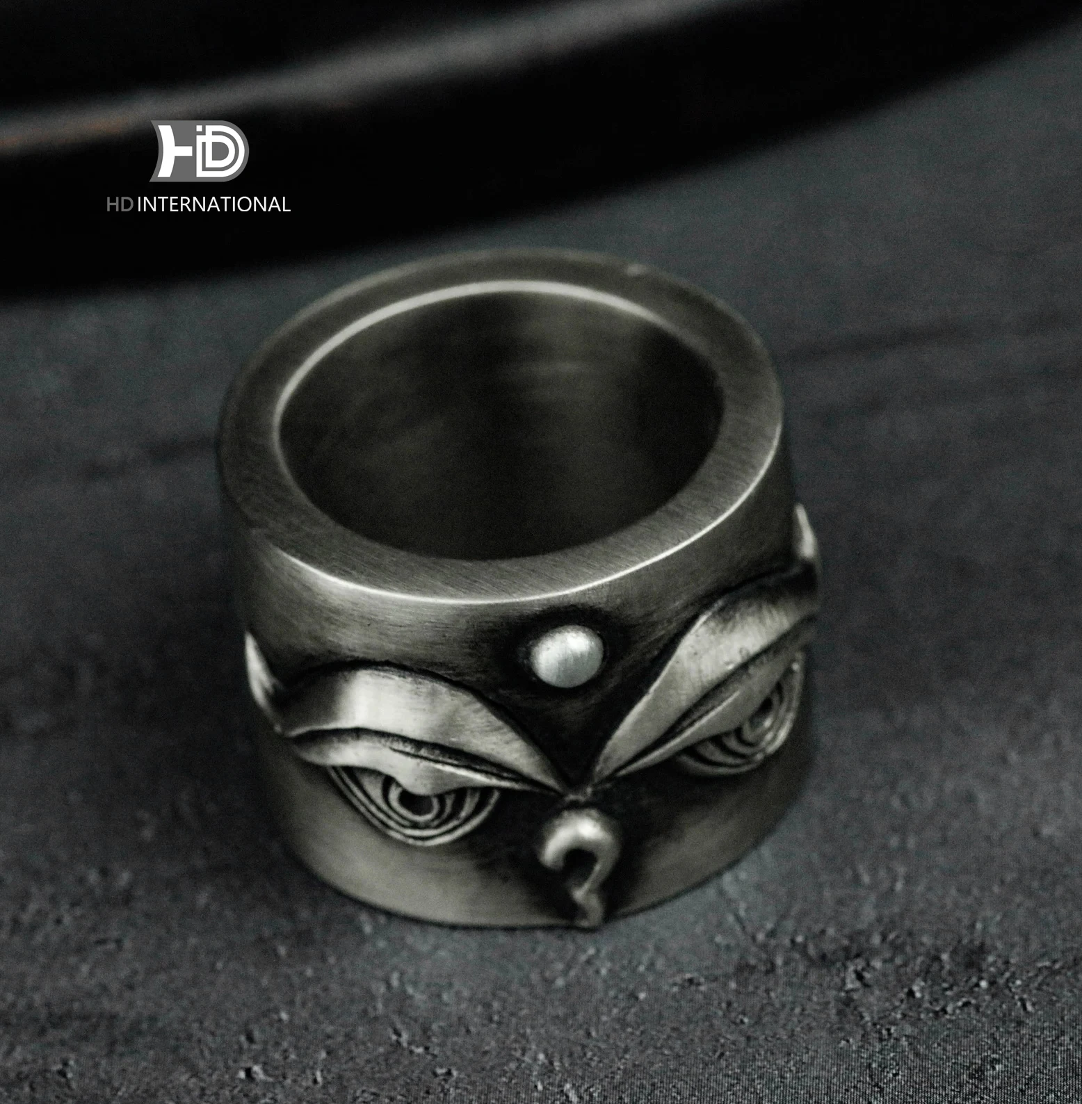 Evil Eye Silver Ring 925 Sterling Jewelry For Men Buddhist Rings Tibetan Supplies Goods Men Symbol Tibetan Turkish Blue