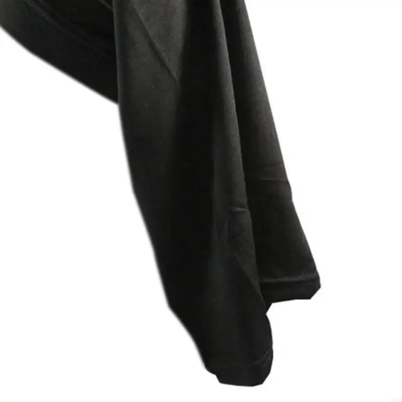 

Black Elastic Wide Brims Sleep Caps Turban Hair Care Hat for Boys Girls