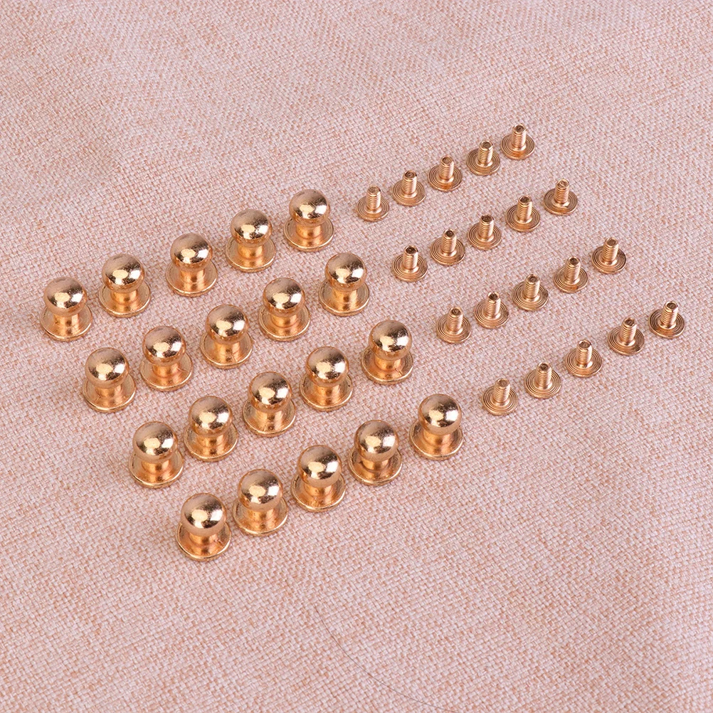 

72pcs Alloy Rivets Set 8Mm 7Mm 6Mm Rivet Studs For Diy Luggage Accessories Crafts Decor Hardware Cap Nails