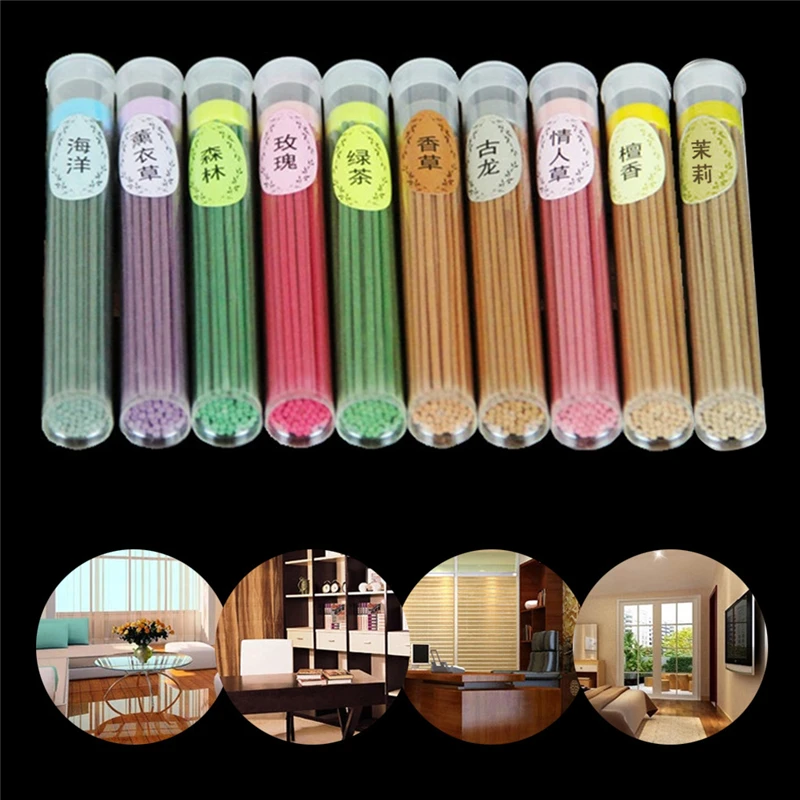 50 Sticks Incense Household Meditation Air Odor Remove Supplies for Bedroom Dormitory Bathroom Toilet Odor Remove