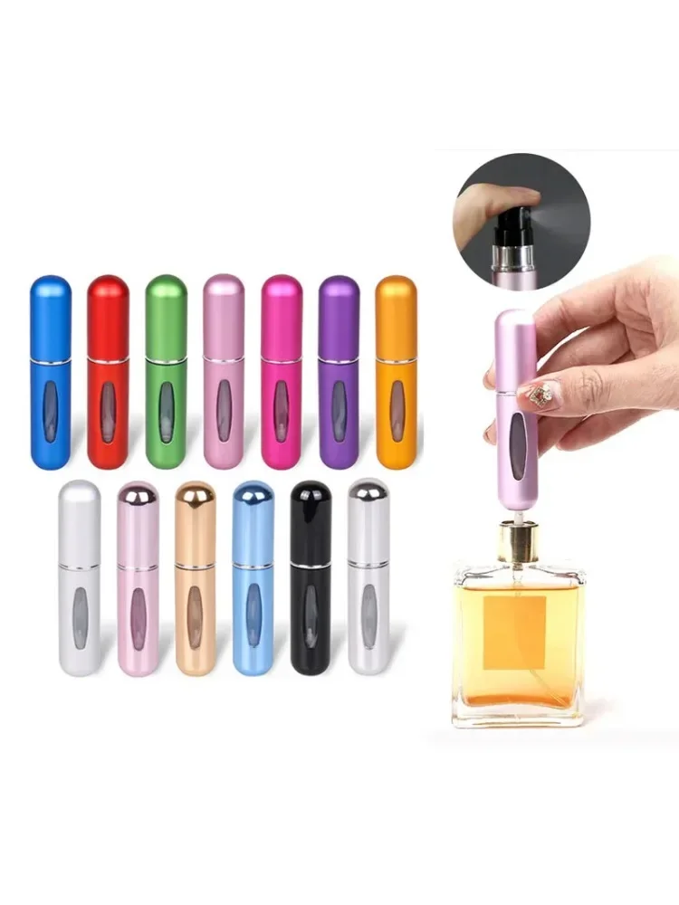 

Candy Color Mini Travel Portable Bottom Filling Perfume Bottle Liquid Sub-Bottling Fine Mist Spray Refillable Jar Empty Cosmetic