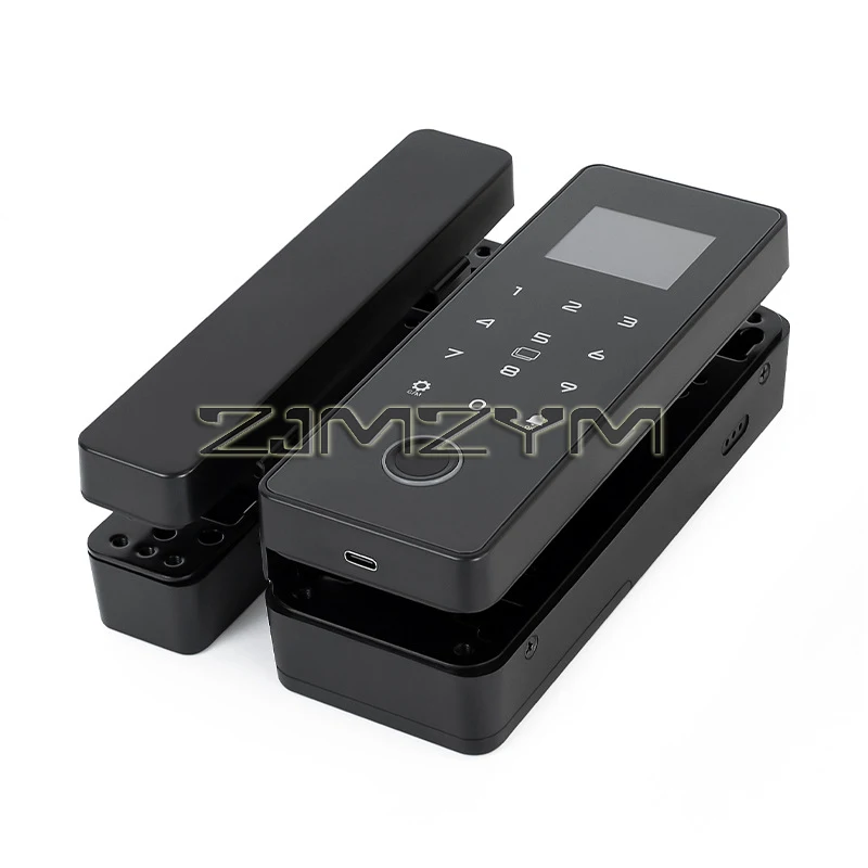Bluetooth Smart Door Lock Fingerprint Electronic Rim Lock For Glass Door support Remote Control App Unlock