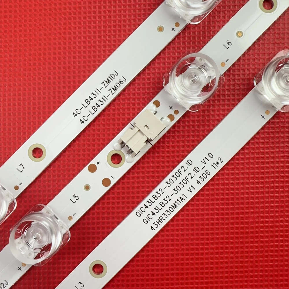 LED backlight Strips 11LED For TCL 43DP600 43S6500FS 43S6500 43S423 43S421 Thomson 43UD6426 43UD6406 43UD6426 LED43S6550FS