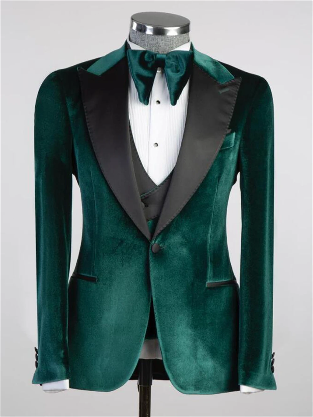 Ternos de casamento elegantes do noivo para homens, alfaiate, blazer de baile, banquete, festa de negócios, baile, roupa do noivo, 3 peças