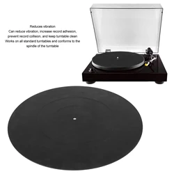 Vinyl Record Mat Turntable Platter Mat Vibration Reduction Static Resistant Professional Vinyl Record Pad for LP Record Player