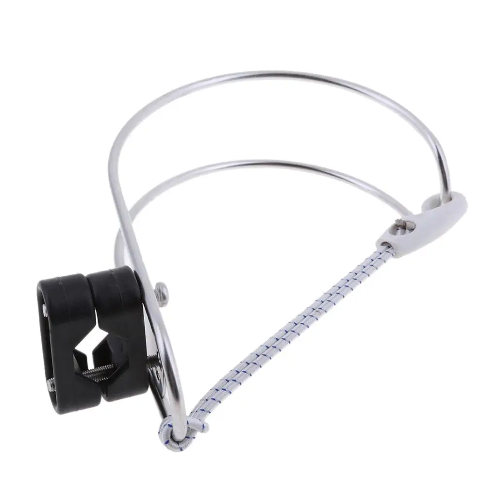 

Stainless Steel Life Ring Holder Buoy Bracket Plastic Mount Well for Marine