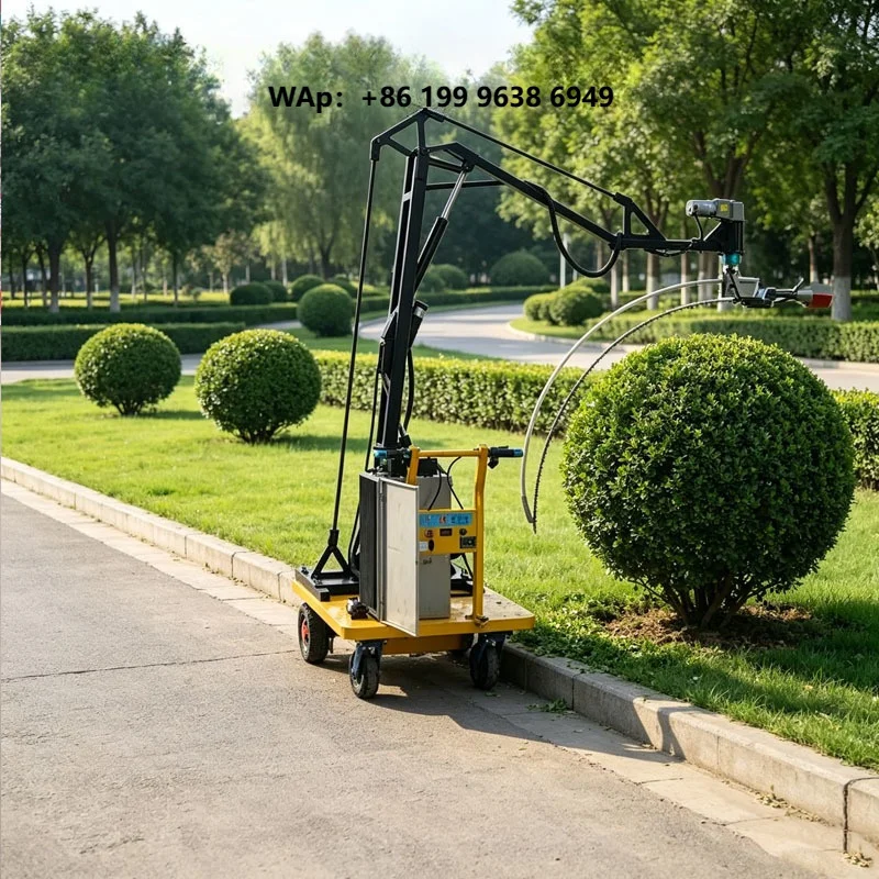 Resort Landscape Bush Shaping Work Mobile Electric Hedge Trimmer, Multi-angle Topiary Pruning Equipment