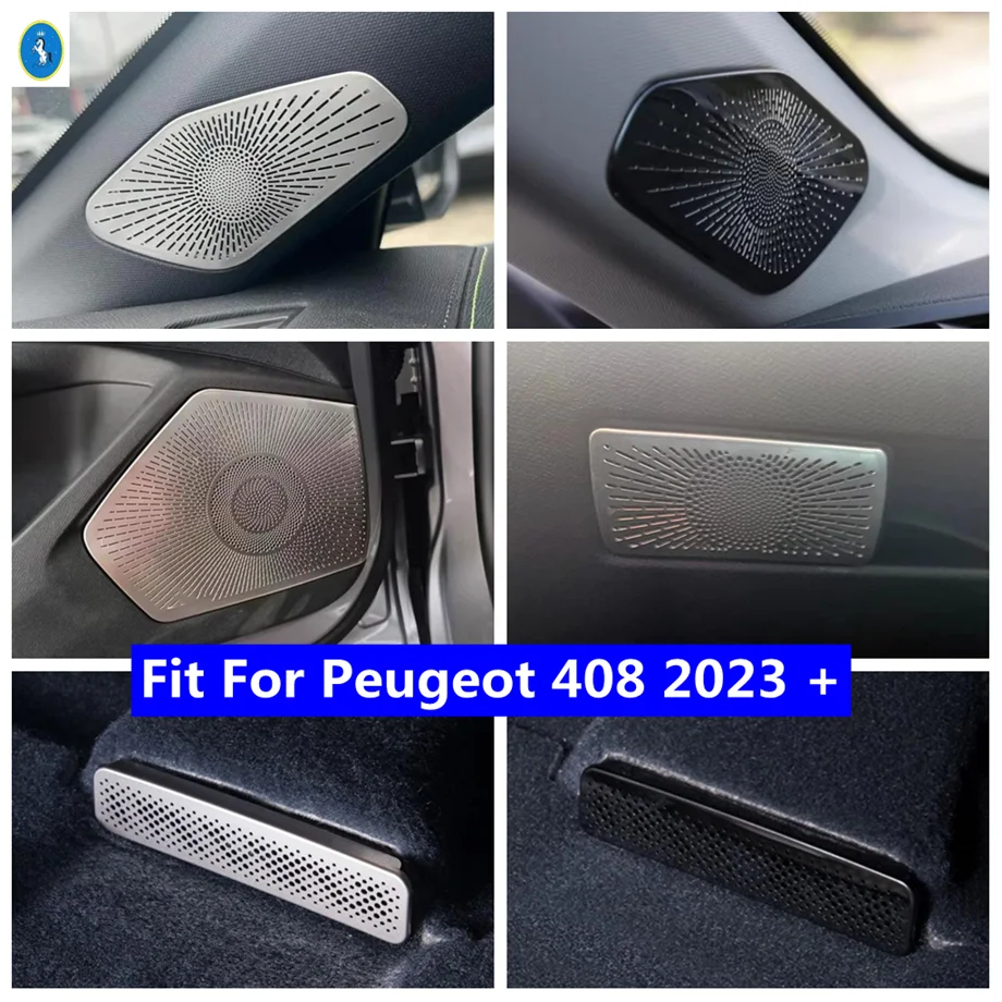 

A-Pillar Horn/Car Door Horn/Glove Box Glitter/Under seat air outlet Cover Trim Fit For Peugeot 408 2023 2024 2025 Accessories