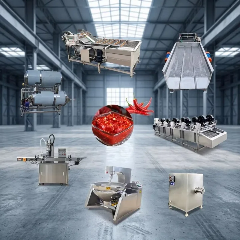 Commercial Stainless Steel Chili Sauce Making Machine for Paste and Ketchup Production Line Customized