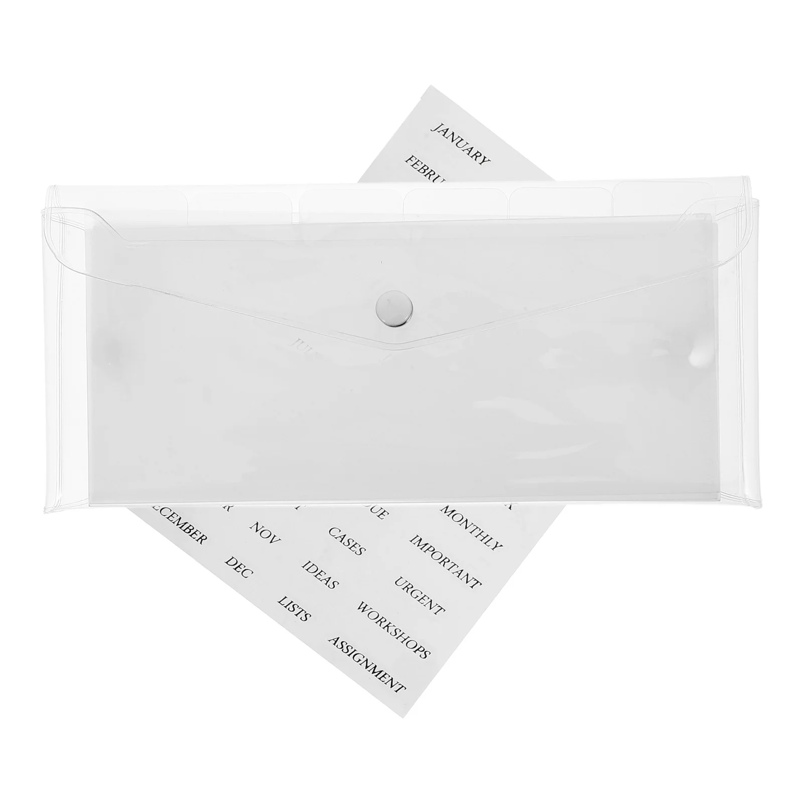 

1 Set Budget Notebook Frosted Transparent Dividers Clear Pvc Money Pockets Stickers Included Cash Pocket For Binder Organizer