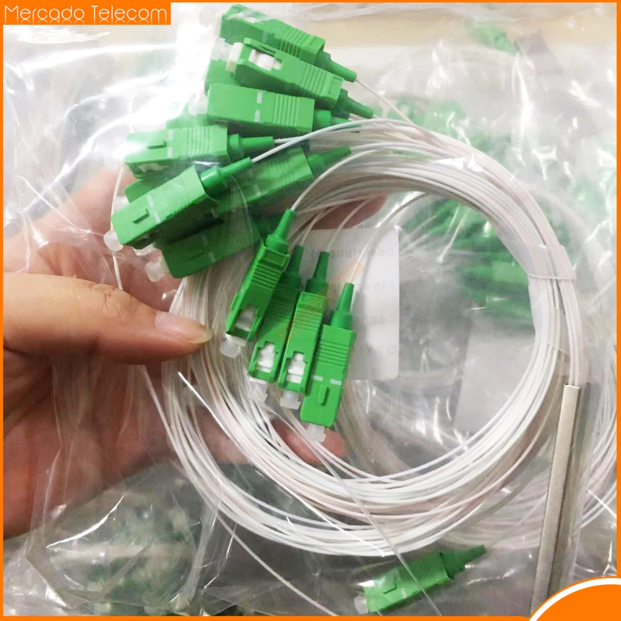 20pcs 1x16 fibra optic sc apc Splitter 1*16 PLC Splitter SC APC Blockless Micro Type PLC Optical Fiber Splitter Mini Module