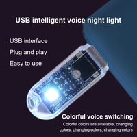 Artificial Intelligence AI Voice Night Light Smart USB AI Voice Control Color Light Creative Living Room Room Decoration Light