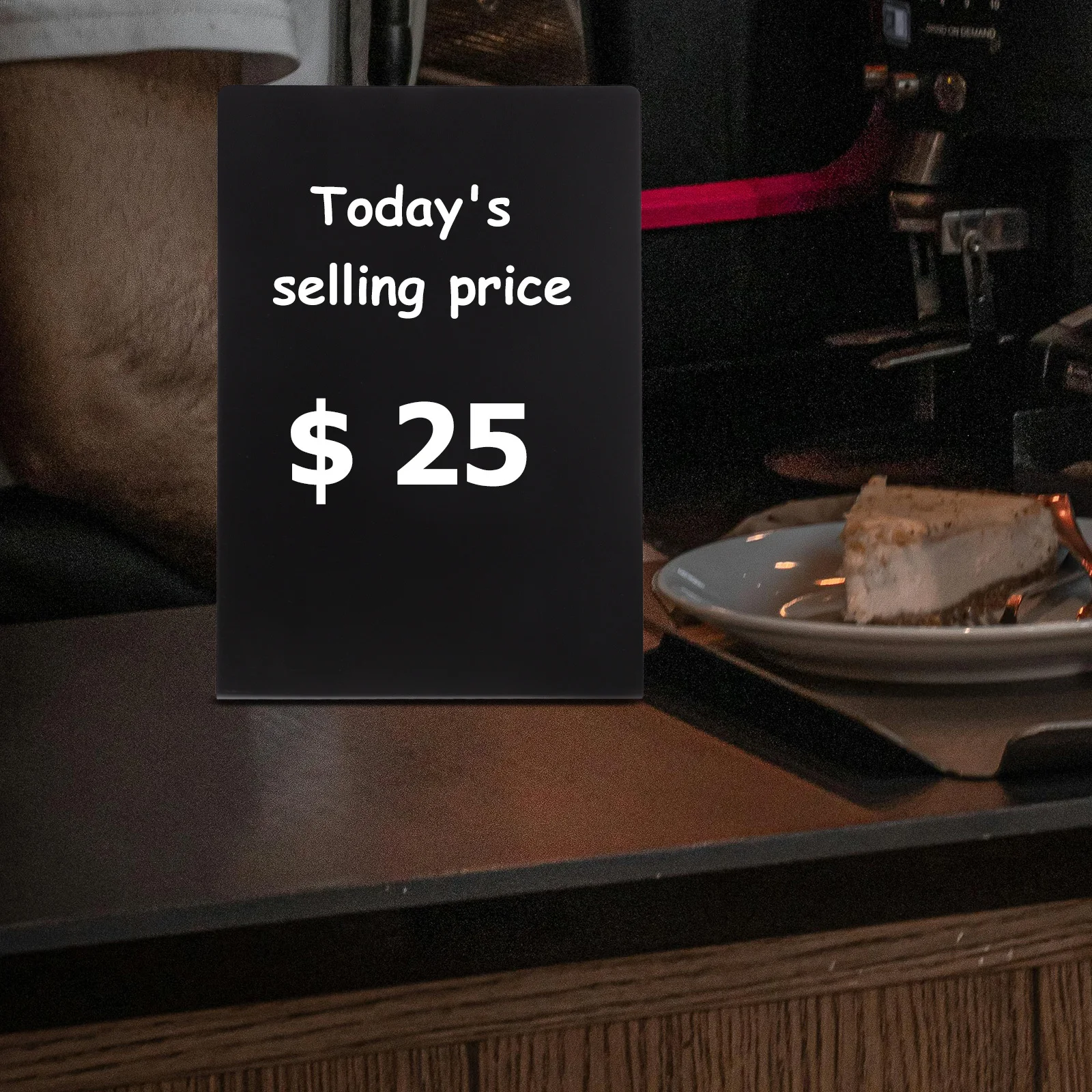 2 قطعة علامات السبورة الصغيرة لوحة رسائل متعددة الاستخدامات للمحلات التجارية والمكاتب والمنازل وطاولة سطحية قابلة للتحديث وطاولة الطباشير