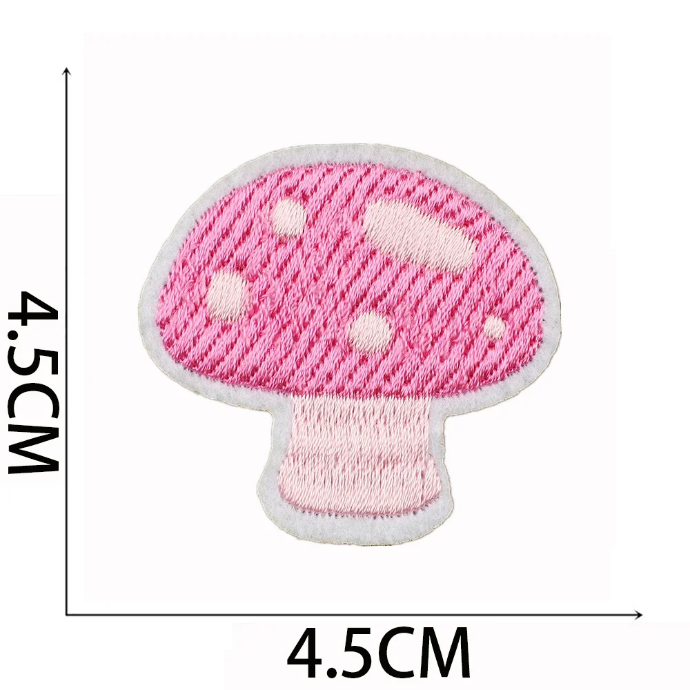 1pcs Patch Pink Heart Stickers Iron On Patches for Clothing Sewing Embroidery Fusible Applique Badge Decoration Stripes