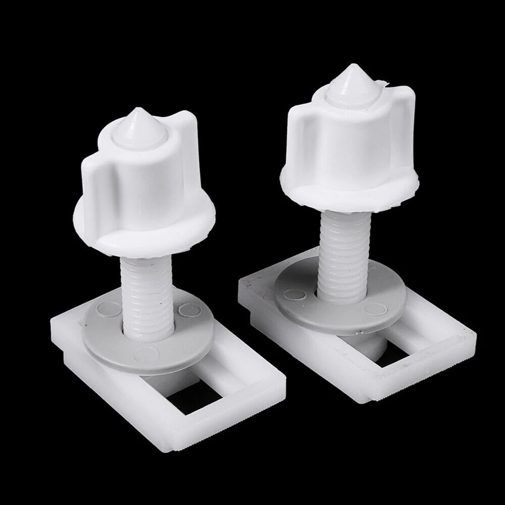 Lid Accessories Toilet Screws Hinge Bolts Home Inner 8cm Nuts Plastic Rubber Seats Upper 12cm Washers Height 9.5cm
